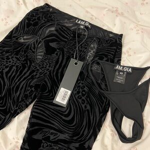 I.Am.Gia Amina Pants Black Size XS NWT!